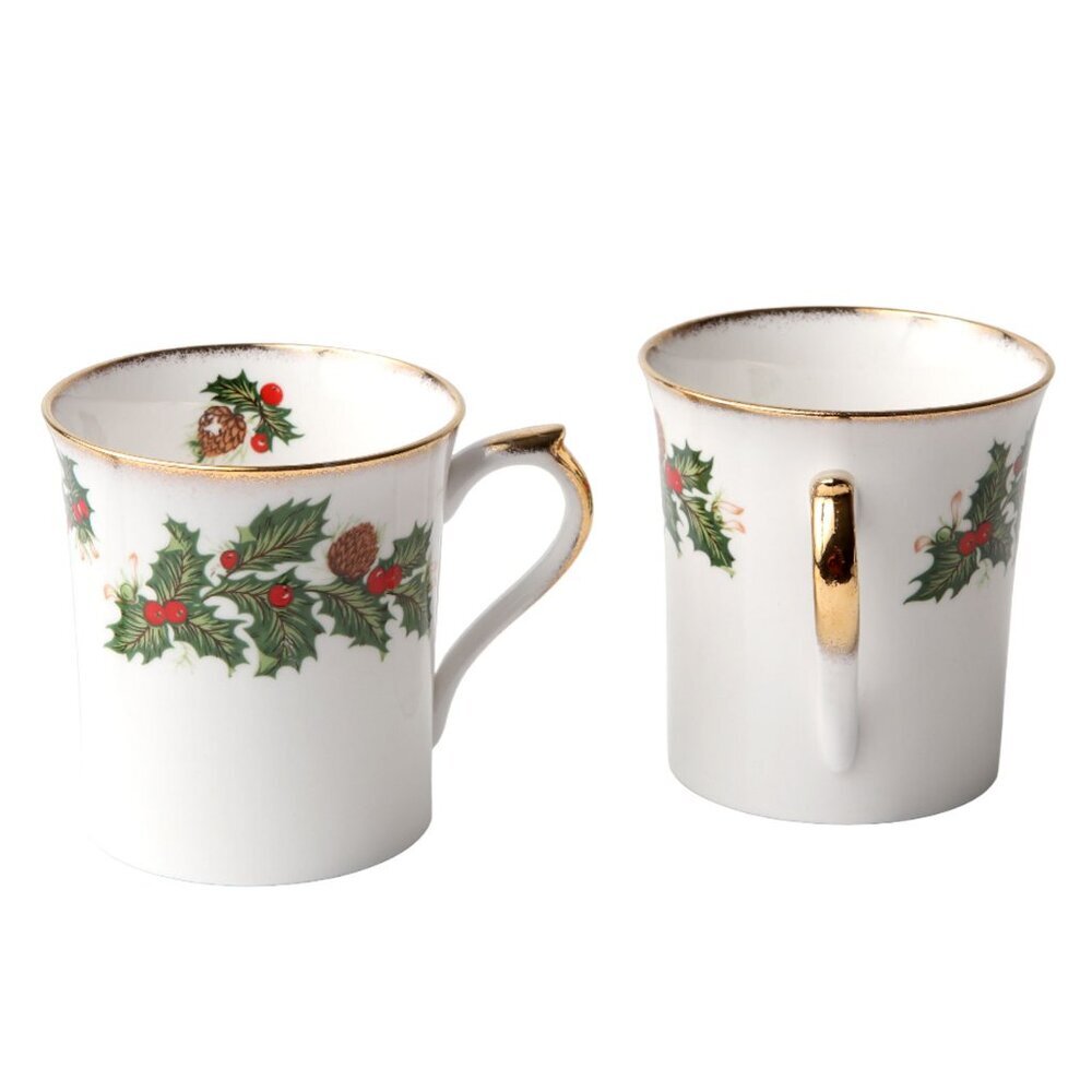 Vintage Queens Rosina Yuletide Christmas Tea Coffee Mug Creamer Sugar Bowl China - Picture 4 of 10